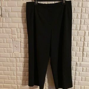 Talbots Woman Black Dress Pants 14W 11 Rise InSeam 23  Length 34 Q1